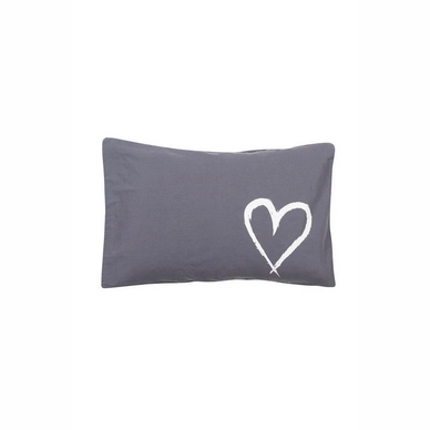 Sierkussen vtwonen Basic Fun Dark Grey/Blue Katoen- 40 x 60 cm