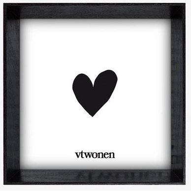 Fotolijst vtwonen Wood Black 18 x 18 cm