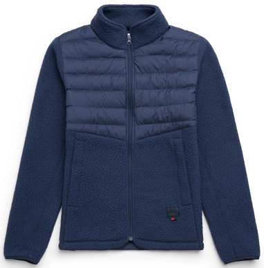Vest Herschel Supply Co. Men's Guide Fleece Hybrid Sherpa Full Zip Peacoat