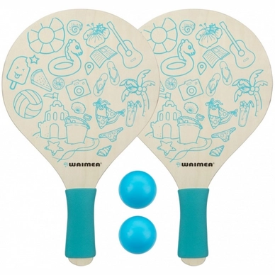 Raquettes de Plage Waimea Paradise Bleu