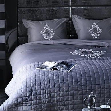 Bettwäsche Walra Bed and Breakfast Anthrazit Mako-Satin