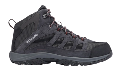 Wandelschoen Columbia Men Crestwood Dark Grey Deep Rust Mid Waterproof Omni-Tech
