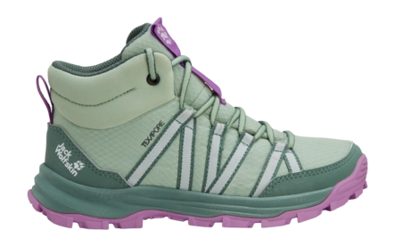 Wandelschoen Jack Wolfskin Kids Wild Hike Texapore Mid Green Zinnia