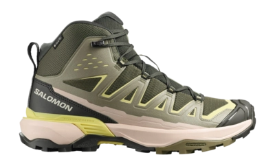 Wandelschoen Salomon Men X Ultra 360 Edge Mid GTX Olive Night / Aloe / Endive All Terrain Contagrip