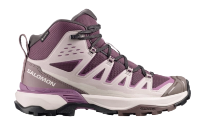 Wandelschoen Salomon Women X Ultra 360 Edge Mid GTX Huckleberry / Silver Cloud / Concord Grape Contagrip