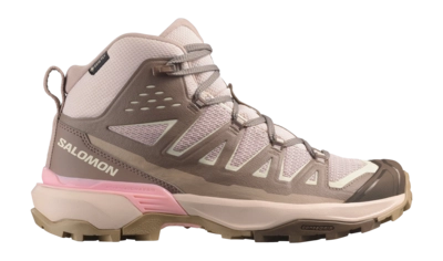 Wandelschoen Salomon Women X Ultra 360 Edge Mid GTX Iron / Hushed Violet / Transparent Yellow