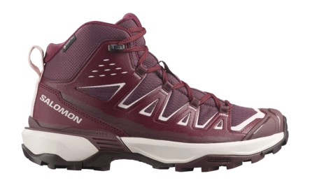 Wandelschoen Salomon Women X Ultra 360 Edge Mid Gtx W Huckleberry / Maroon Banner