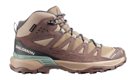 Wandelschoen Salomon Women X Ultra 360 Ltr Mid Gtx W Desert Tan / Iron