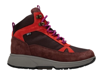 Wandelschoen Xsensible Women Oulu Stretchwalker Burgundy Combi