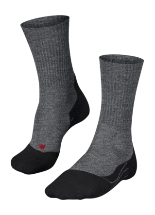 Wandelsokken Falke Men TK2 Explore Wool Black Anatomische pasvorm