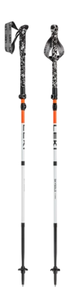 Wandelstok Leki Skysolo FX Carbon Neon Orange/White/Black - 120 / 140 cm