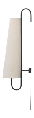 Ferm Living Ancora Wandlamp - Zwart / Natural