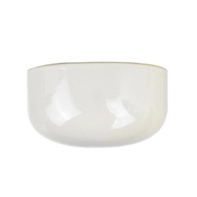 Bloempot PT Living Oval Wide Glazed White