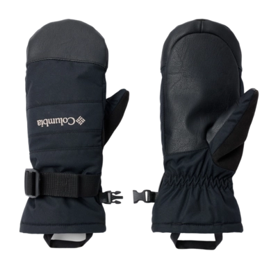 Want Columbia Youth Whirlibird III Black Mitten 3-punts voorgebogen pasvorm