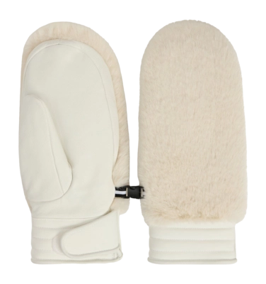 Want Fusalp Unisex Fake fur Desert/Neige Mitten PrimaLoft