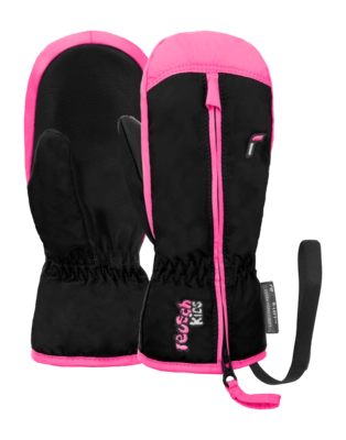 Want Reusch Baby's Baby Ben Mitten Black / Knockout Pink R-LOFT