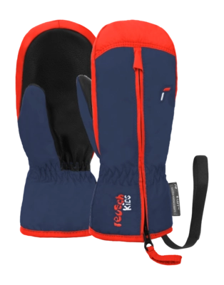 Want Reusch Kids Ben Mitten Dress Blue / Cherry Tomato R-LOFT