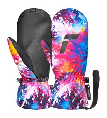 Want Reusch Kids Carter R-TEX XT Junior Mitten Black / Multicolour Snowflake