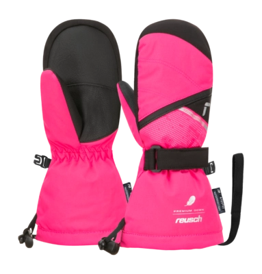 Want Reusch Kids Kaden Down R-TEX XT Mitten Pink Glo Real Down