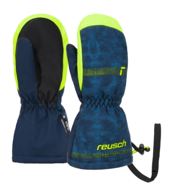 Want Reusch Kids Maxi R-TEX XT Mitten Dress Blue / Safety Yellow TecFill