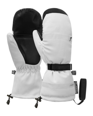Want Reusch Women Cozy R-TEX XT Mitten White / Black ThermoHoods