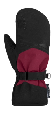 Want Reusch Women Helena R-TEX XT Mitten Black / Beet Red PrimaLoft Gold