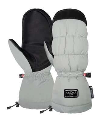 Want Reusch Women Puffy R-TEX XT Mitten Mirage Grey / Black PrimaLoft Gold