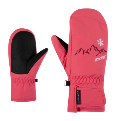 Want Ziener Girls Laillani Z AS Pink Lilly Mitten Junior Girls AQUASHIELD