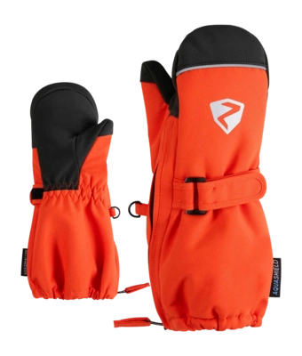 Want Ziener Kids Lanupo Z AS Mitten Mini Orangered AQUASHIELD