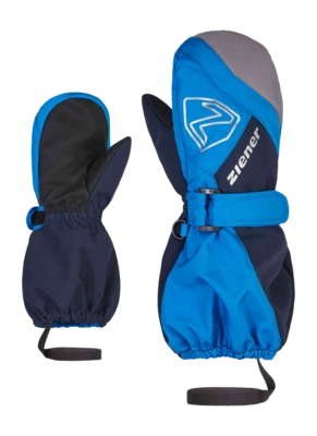 Want Ziener Kids Laurus Z AS Mitten Mini Persian Blue Dark Navy AQUASHIELD