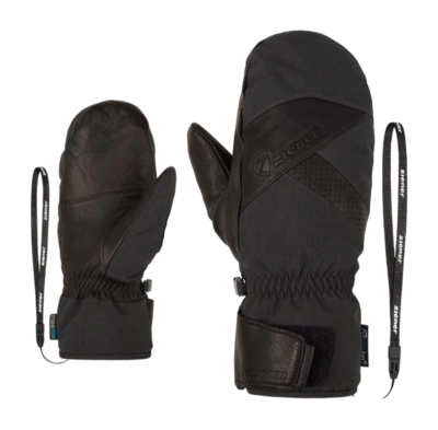 Want Ziener Men Gettero Z AS AW Grey Iron Tec Mitten AQUASHIELD