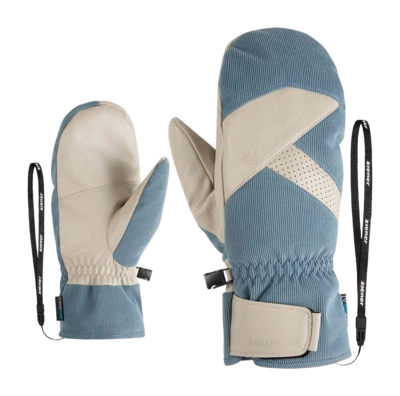 Want Ziener Men Gettero Z AS AW Mitten Iron Sky Cord AQUASHIELD