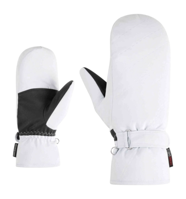 Want Ziener Women Kevi Z PR Mitten White PrimaLoft Gold