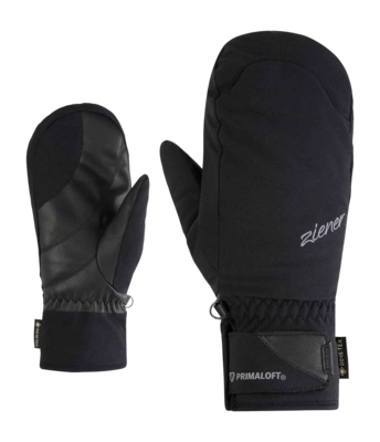 Want Ziener Women Klenny Z GTX PR Mitten Black PrimaLoft Gold