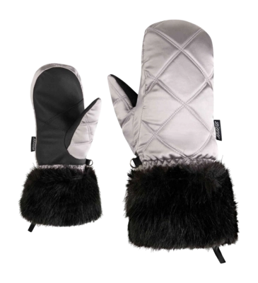 Want Ziener Women Kwinzi Z Mitten Metallic Silver Thermoshield