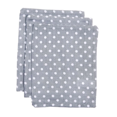 Washandje Briljant Hydrofiel Bea Grijs (set van 3)