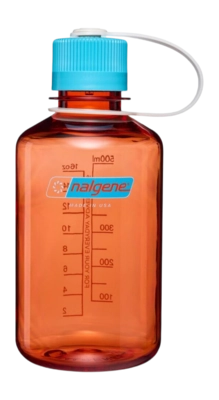 Waterfles Nalgene Narrow-Mouth Flame Blue Atoll 500 ml