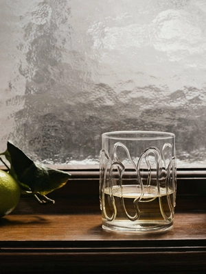 Wasserglas Ferm Living Doodle Tall Clear Doodle 350 ml (2er-Set ...