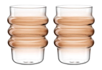 Waterglas Leonardo Sole Apricot 440 ml (Set van 2)