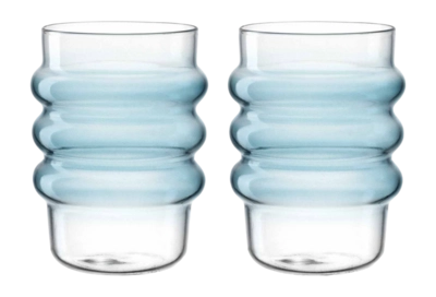 Waterglas Leonardo Sole Blue 440 ml (Set van 2)