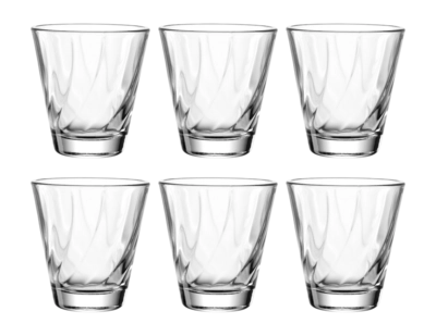 Waterglas Leonardo Twist 215 ml (Set van 6)