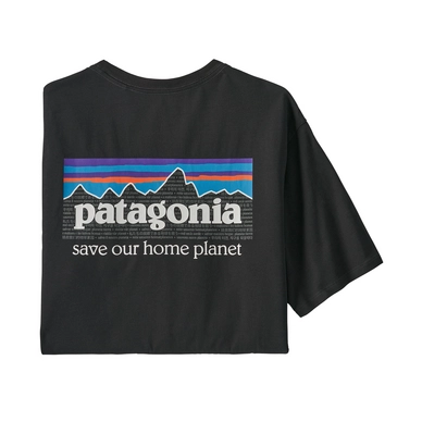 T-Shirt Patagonia Homme P6 Mission Organic Ink Black