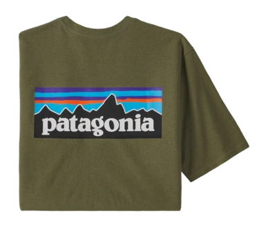T-Shirt Patagonia Men P-6 Logo Responsibili-Tee Wyoming Green