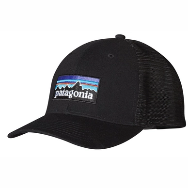 Cap Patagonia P-6 Logo Trucker Hat Black
