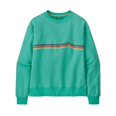 Pull Patagonia Femme Ridge Rise Stripe Uprisal Crew Sweatshirt Fresh Teal