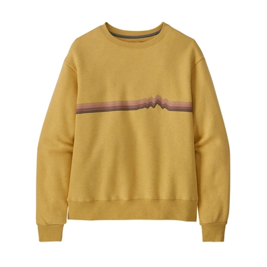 Jumper Patagonia Women Ridge Rise Stripe Uprisal Crew Surfboard Yellow