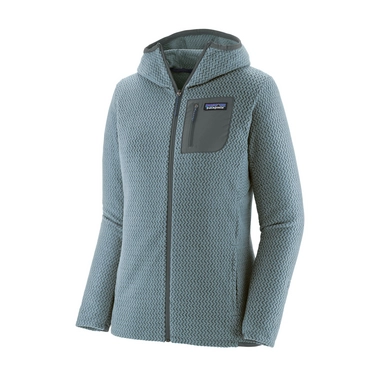 Pulloverjacke Patagonia R1 Air Full Zip Hoody Women Steam Blue