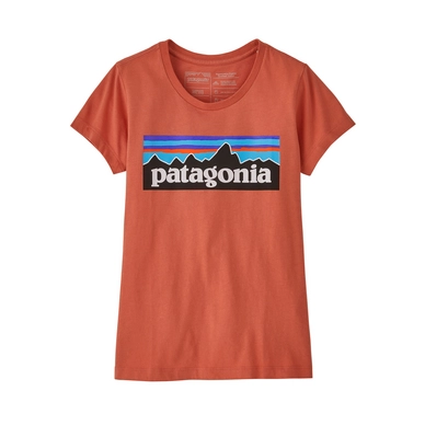 T-Shirt Patagonia Filles Regenerative Organic Certified Cotton P6 Logo Quartz Coral