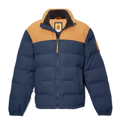 Jas Timberland Men Welch Mountain Puffer Jacket Wheat Boot Dark Sapphire