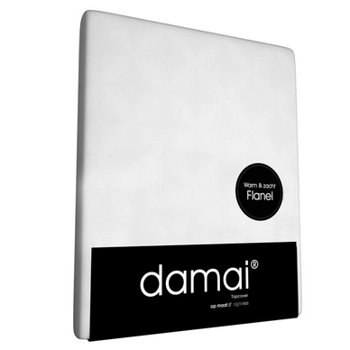 Drap-housse Surmatelas Damai Blanc 12 cm (Flanelle)